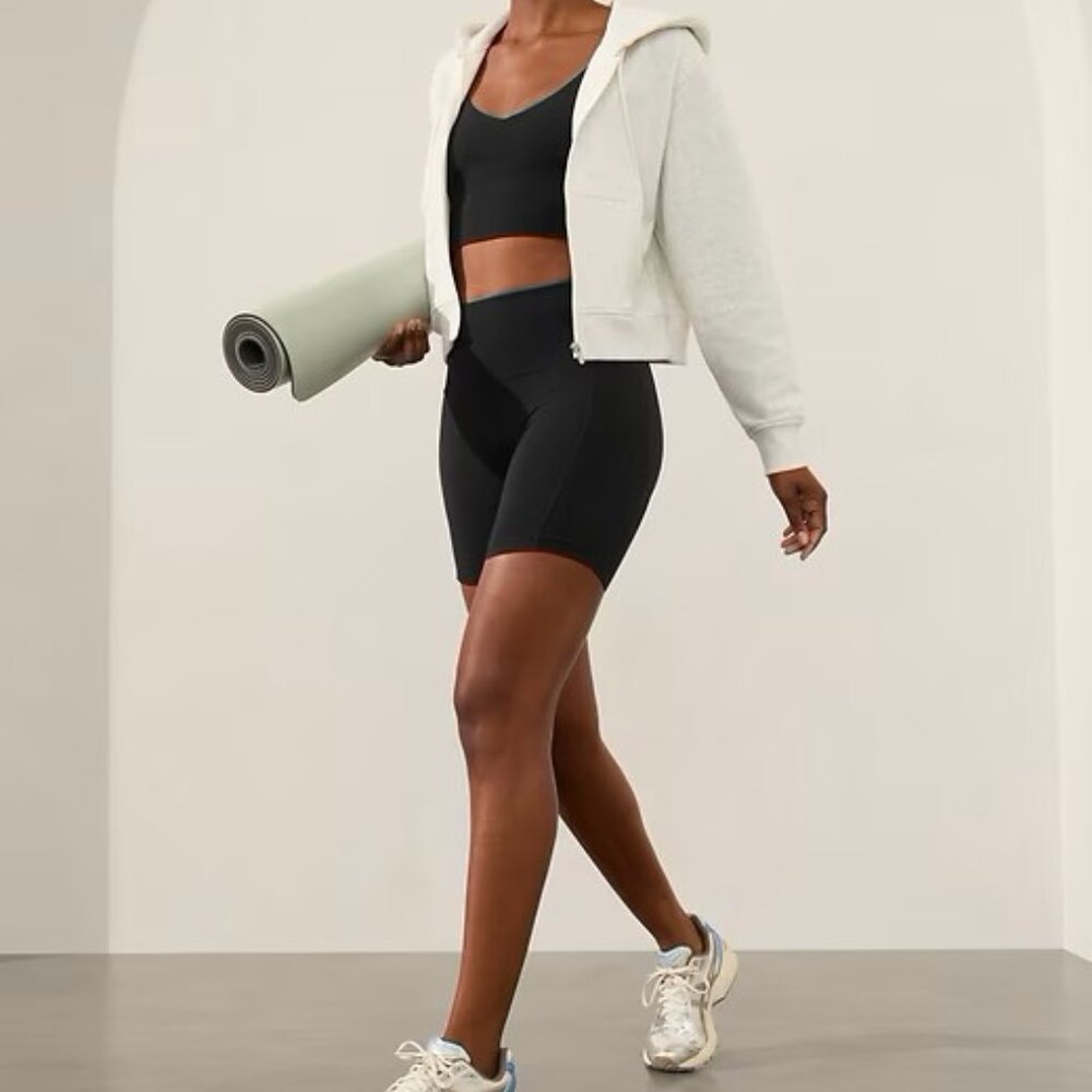 ATHLETA ULTIMATE STASH II 7" SHORT BLACK SIZE SMALL WORKOUT YOGA VACATION - Picture 7 of 12